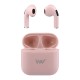 WAY -NEW!! TWS Auricular Bluetooth con caja de recarga 10 horas autonomia color ROSA